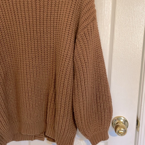 Oversized Pumpkin Burnt Orange Brown Sweater - Picture 11 of 14